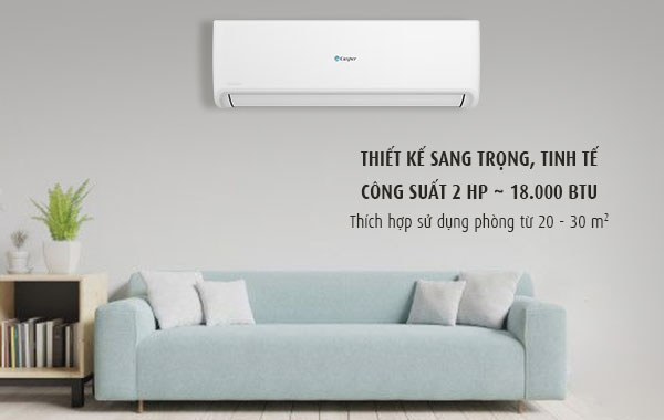 Máy lạnh Casper 2 HP SC-18FS32 - Thiết kế sang trọng, công suất 9000 BTU